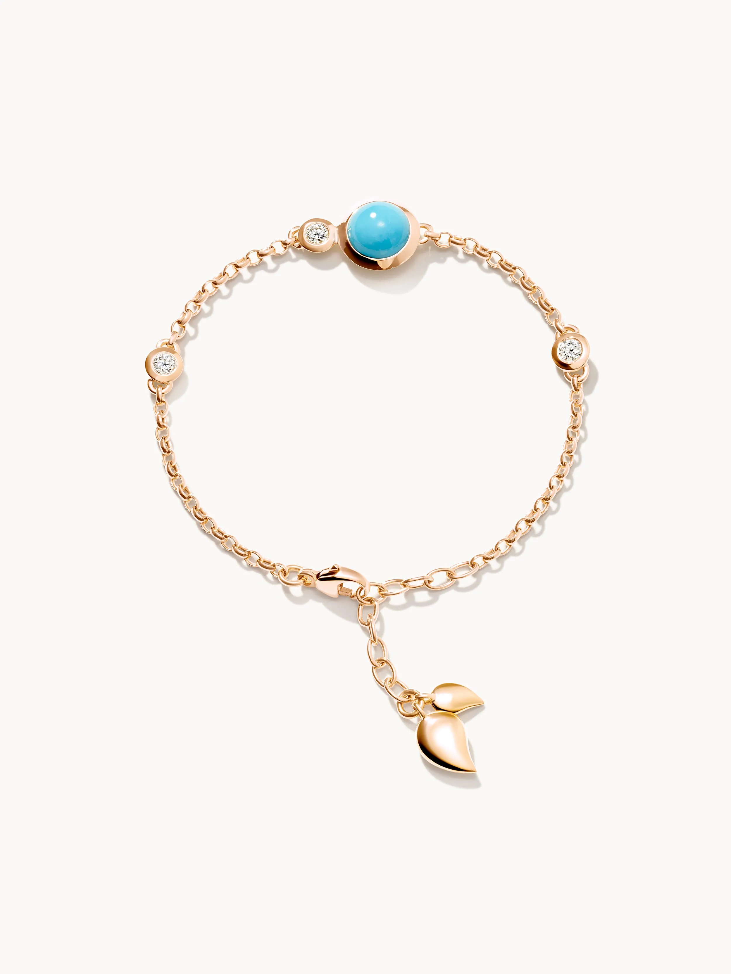 Bracelet BOUTON Mini Chain 'Turquoise' - small/medium 'Turquoise'