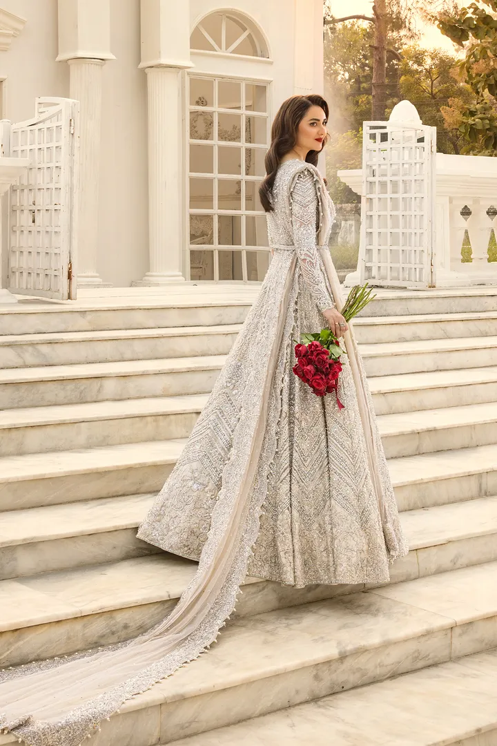 Embellished Bridal Maxi Style Pakistani Wedding Dress